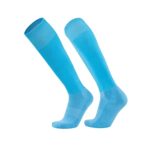 Solid Color Disposable Football Socks Men’s Women’s Stockings Adult Knee Length Thickened Towel Bottom High Tube Anti Slip