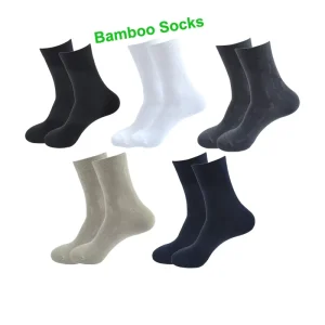 Solid Color High Quality Deodorization Bamboo Fiber Socks Men Autumn for Summer Holiday