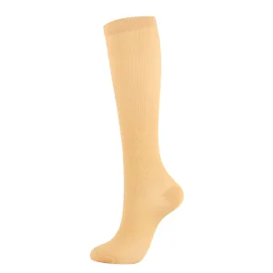 Solid Color Pressure Socks Breathable Compression Stockings Compressed
