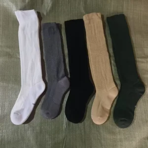 Solid Color School Knee High Tube Socks