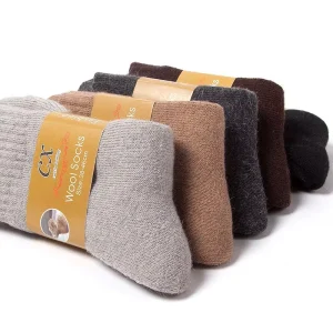 Solid Color Terry Tube Extra Thick Warm Keeping Winter Thickened Wool Socks