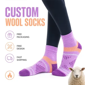 Solid Color Thick Merino Wool Socks Winter Soft And Comfortable Fashion Custom Socks
