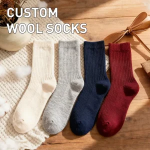 Solid Color Thickened Thermal Warm Mid Tube Terry Wool Socks Casual Heavy Soft Cozy Knitted Wool Socks