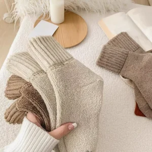 Solid Color Women’s Winter Warm Thick Comfortable Crew Thermal Socks