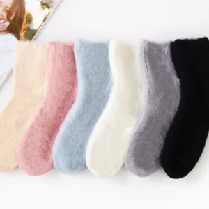 Solid Colors Women Super Soft Socks High Quality Autumn Winter Colorful Breathable Flannelette Women Socks