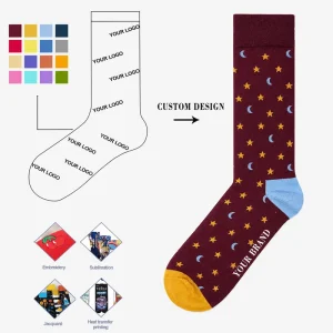 Source Factory 200 Needle Fine Knit Custom Socks Factory for Custom Projects