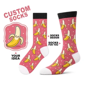 Source Factory Private Label Logo Ready Custom Socks for Custom Sock Collections