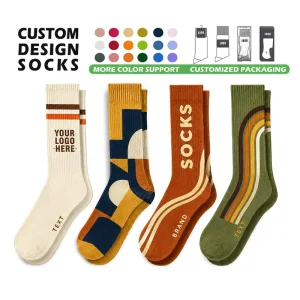 Source Factory Soft Cotton Spandex Comfortable ODM Custom Socks for Daily Wear and Retail Sales