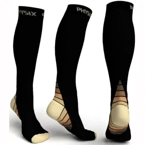 Sport Compression Stockings for Men 20-30 Mmhg Fitness Sock for Marathon Running Cycling Football Varicose Vein Horse Riding