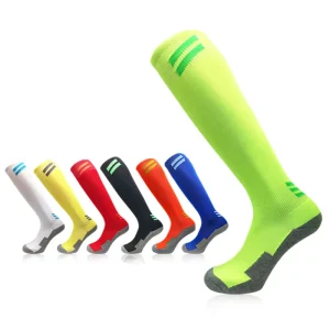 Sport Hosiery Men Knee High Athletic Socks Football Soccer Socks Men’s Nylon Sports Socks