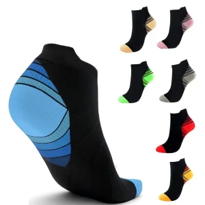 Sport Padded Ankle Socks Cushioned Spandex Nylon Cotton Custom Anti-Bacterial Eco-Friendly Quick Dry Youth Summer Running Socks