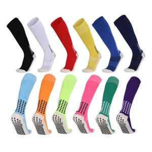 Sports Antislip Grip Non Anti Slip Crew Mens Knee Long Football Socks Breathable High Custom Logo Soccer Socks