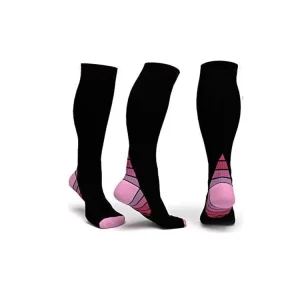 Sports Compression Socks for Football Running High-Length Elastic Knitted with Body Logo OEM