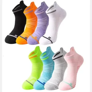 Sports Crew Socks Anti Bacterial Soft Spandex Blend Casual Style with Custom Logo