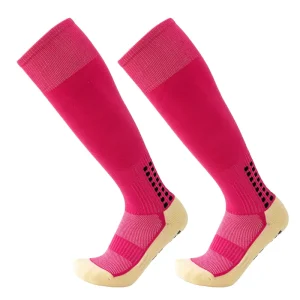Sports Socks Kids Adults Grip Soccer Socks Long Outdoor Training Athletic Non-slip Football Sock