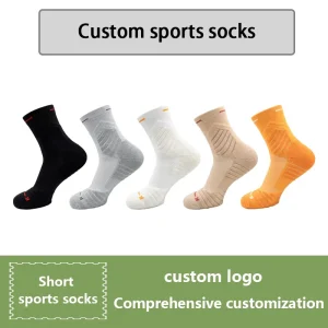 Sports Socks Unisex Multi Color Shock Absorb Breathable Mesh Running Gym Socks Custom Logo OEM Small Batch Factory