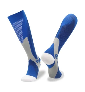 Sports Team Wear Socks Solid Color Compression Breathable Soccer Socks Performance Knee High Football Socks Manufacturer