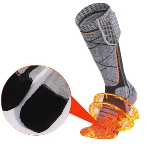 Sports Warm Rechargeable Battery Heat Thermal Electric Heated Sports Socks for Men