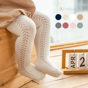 Spring Autumn Newborn Solid Color Socks Baby Pantyhose Knitted Cotton Stocking Girls Pantyhose Summer Kids Ribbed Tights