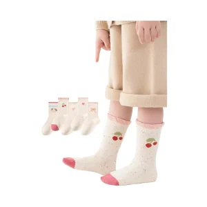 Spring Autumn Winter Children’s Socks Class Boys Girls Baby Mid tube Cotton Socks Student Boneless Cartoon HY 2529 Bag