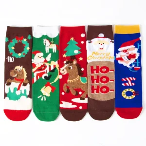 Spring Cartoon Fuzzy Socks for Women Fluffy Thermal Socks with Body Design Christmas Gift Santa Snowman
