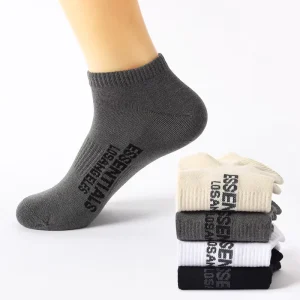Spring Knitted European American Fashion 100% Cotton Men’s Crew Sport Socks Breathable Sweat Absorbent Anti Odor