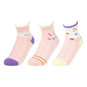 Spring Summer Girls Casual Cute Animal Pattern High Ankle Jacquard Knitted Breathable Sporty Mid Calf Length Socks
