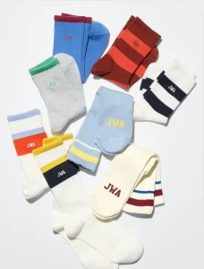 Spring Summer Men’s Crew Socks Casual Breathable Cartoon Pattern Middle Tube Simple Design