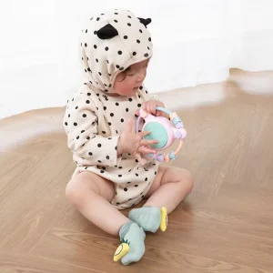 Spring Summer New Cartoon Children’s Floor Socks Silicone Anti Slip Knitted Baby Toddler Combed Cotton Strap Shoes Socks