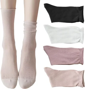 Spring and Summer Thin Women’s Socks Mesh Breathable Sweat absorbing Comfortable Socks
