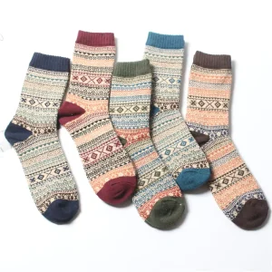 Standard Thread Women Ankle Wool Socks Regular Tube Dot Pattern Compression Anti Slip Transparent Warm Summer