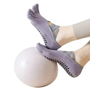 Strict Selection Cotton Yoga Pilates Five-finger Toe Strap Socks Antibacterial Quick-drying Deodorant Invisible Anti-slip