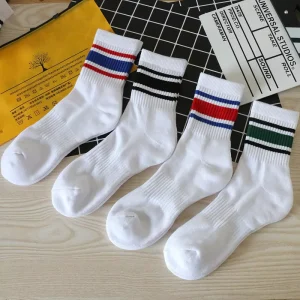 Striped Sock Elasticated Top Thick Basketball Sports Socks Winter