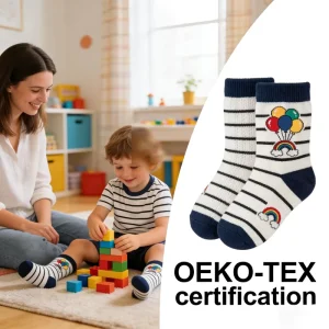 Stylish 3D Striped Breathable Anti Slip Ankle Sporty Elastic Cuff Cotton Blend High Quality Daily Wear Baby Toddler Socks