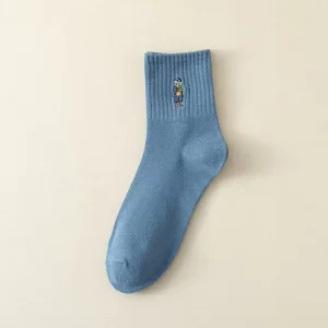 Stylish OEM Custom Logo Men’s Fashion Forward Day Socks Arch Support Anti Slip Autumn Knitted for Breathability