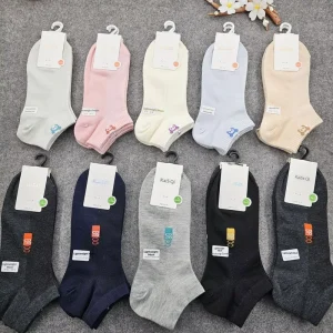 Summer Ankle Mesh Cotton Handmade Single Needle Men’s Women’s Casual Socks Sweat Absorbent Stock Fashion Trendy