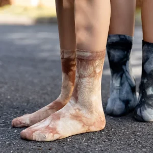 Summer Breathable Casual Tie Dye Crew Socks Unisex Size Anti-odor Comfortable Sports Socks for Man