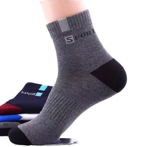 Summer Crew Sports Socks for Men Breathable Thin Cotton Knitted Anti odor Sweat absorbing