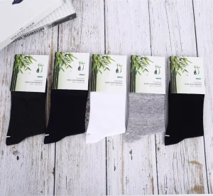 Summer Custom logo Breathable Business Socks Fashion Men Plain Crew Classic Kids Bamboo Socks