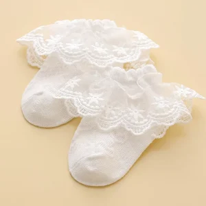 Summer Dance Thin Children’s Princess Socks White Dance Socks Cute Baby Girl Socks Lace