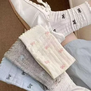 Summer Girls Cute Dress Crew Socks Casual Knit Comfy Breathable Cool Dress Socks for Girls for Teenager Socks