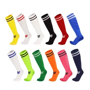 Summer Knee High Soccer Football Soft Cushioned Pad Breathable Sweat Absorption Men Sports Socks