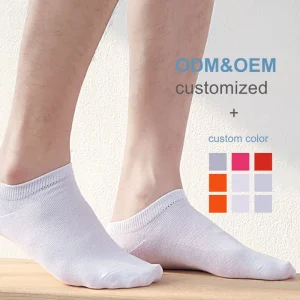 Summer Men Solid Colors White Short Cotton Boat Socks Black Ankle Breathable Thin Low Cut Socks