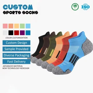 Summer Outdoor Cotton Socks Men Breathable Sweat Absorbent Multicolor Cycling Running Sock Men’s Ankle Sports Socks