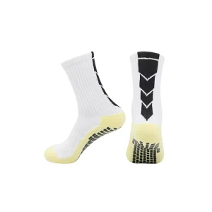 Summer Professional Football Socks Men’s Anti-slip Shock Absorption Quick Drying Breathable Geometric Pattern Towel Bottom