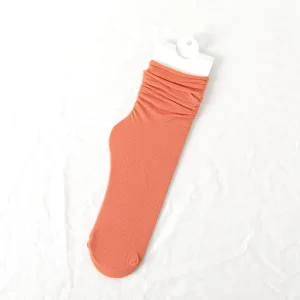 Summer Silk Dress Socks for Women Large Stock Breathable Transparent Free Size Ankle Length Plain Stockings