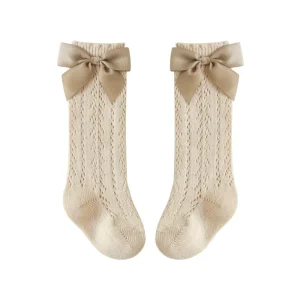 Summer Spain Children’s Socks Thin Tube Socks Girls Big Bow Princess Baby’s Socks