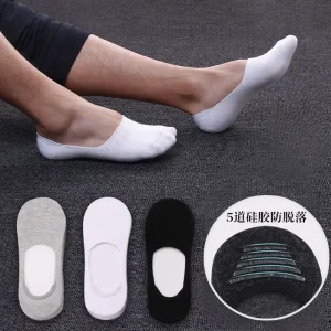 Summer Thin Anti slip Boat Short Invisible Men No Show Socks Cotton