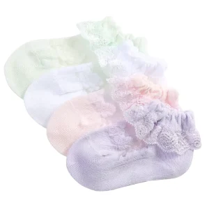 Summer Thin Children’s Lace Princess Cotton Socks for Baby Girls’ Silk Anklet Socks