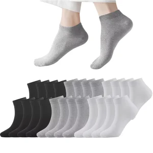 Summer Thin Cotton Men’s No Show Socks Low Cut Invisible Boat Loafer Socks Anti Bacterial Feature Customized Logo Cuff